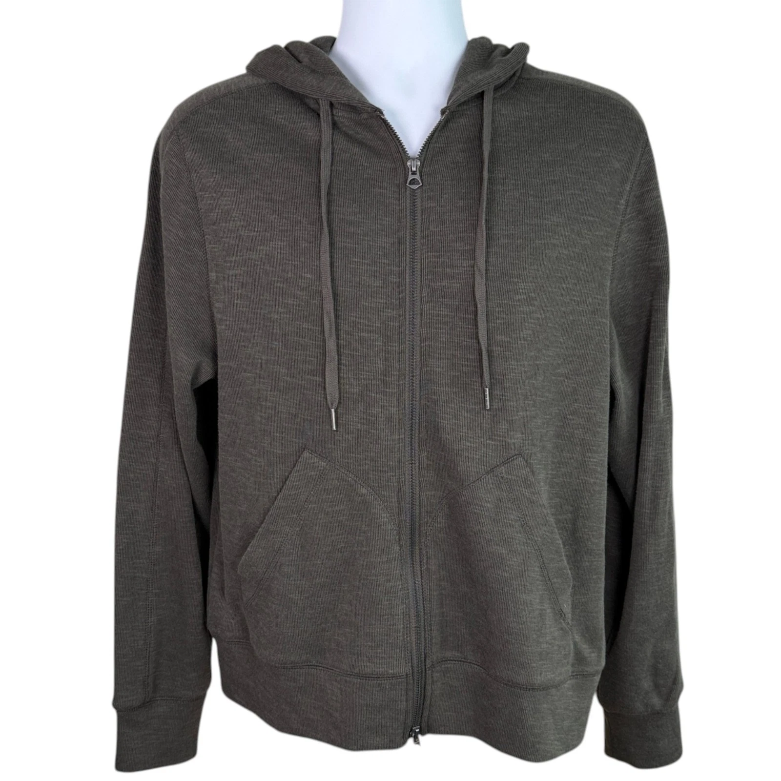 Fieldworth Mens Stacked Rib Zip Hoodie Sz M Gray Lightweight Sweatshirt Casual
Opens in a new window