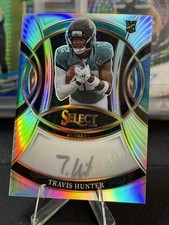 🔥2025 Panini Select Travis Hunter Silver Rookie Prizm Auto RSI-THR  silver ink