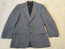 Christian Dior Paris Men  s Dress Suit Jacket Grey 2 Button Tailored By Raleigh  s