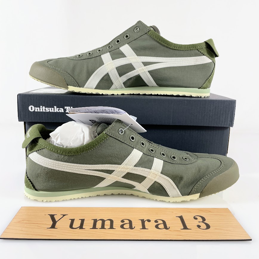 Onitsuka Tiger MEXICO 66 SLIP-ON MANTLE GREEN/BIRCH 1183b603-301