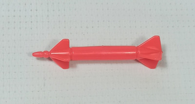 HASBRO VTG 1989 GI JOE COBRA DEVASTATOR EUROPEAN RED MISSILE ACCESSORY PART