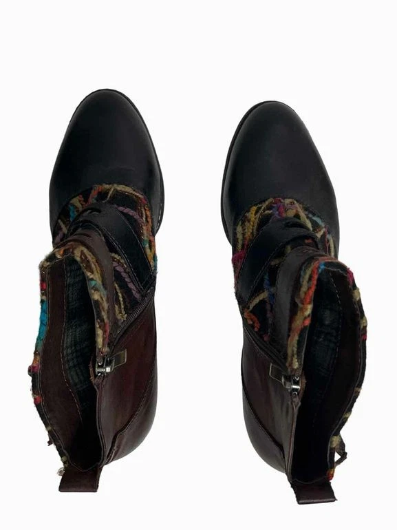 SPRING STEP L'ARTISTE REDDING YARN ZIP BOOTIE SIZE: 10 - Image 3 of 4