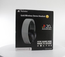 Rare Sony PlayStation Gold Wireless Stereo He...