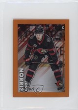 2022-23 Topps Chrome NHL Sticker Collection Orange Refractor /25 Josh Norris o1w