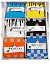 Gruppe 6 Paar Herren Socken Frottee Muster Stretch Urban Socks 903-7