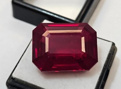 Ruby Red Emerald Cut 35-36 Ct Loose Mozambique EGL CERTIFIED Gemstone