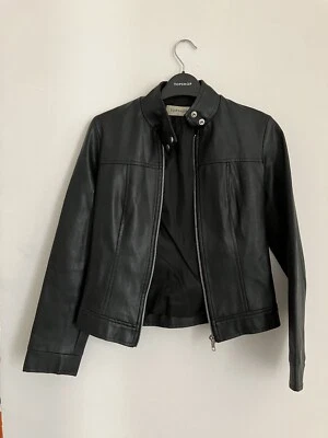 Topshop Jacke Kunstleder PVC Größe XS (UK 6) Y2K - Bild 1 von 4
