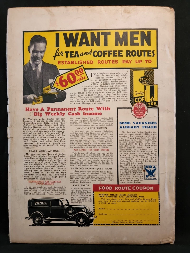 Argosy Magazine November 4 1933 Hashknife Novelette by WC Tuttle Foto 4 de 4