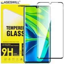For Xiaomi Mi Note 10 Lite Caseswill 3D Curved Tempered Glass Screen Protector