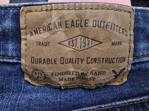 American Eagle Outfitters 360 Extreme Flex ajustado para hombre 28x30 grunge - Imagen 5 de 7