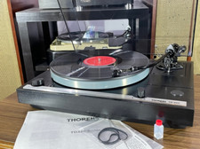 THORENS TD320 Turntable SME 3009-R BLACK Tonearm Record Player Set Tested Japan