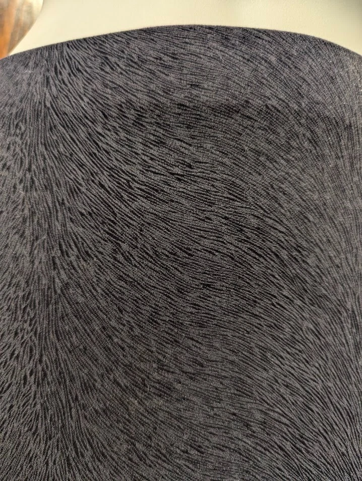 FALDA MAXI/HASTA EL TOBILLO TERCIOPELO GRIS estampado de piel negra elástica noche gótica XS 1E Foto 3 de 4