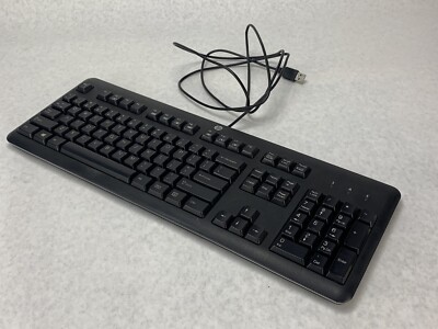 Black Dell KB212-B USB Wired 104-Key Desktop Computer Keyboard Lot