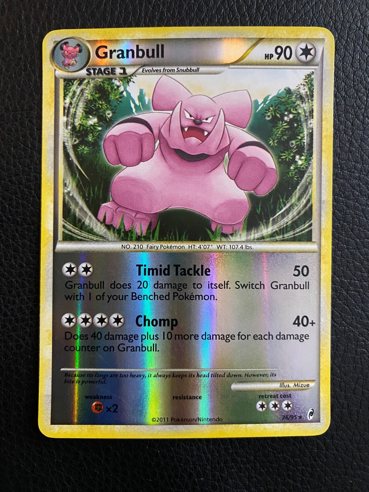 Granbull 26/95 Call of Legends Reverse Holo
