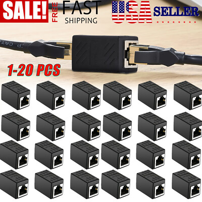 RJ45 Inline Coupler Cat7 Cat6 Cat5e Ethernet LAN Network Cable Extender Adapter