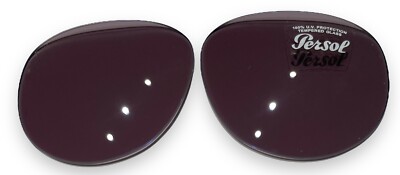Verres De Rechange Authentiques Persol PO 2455S - Gris Havane 60 Mm - Anti-reflets UV400