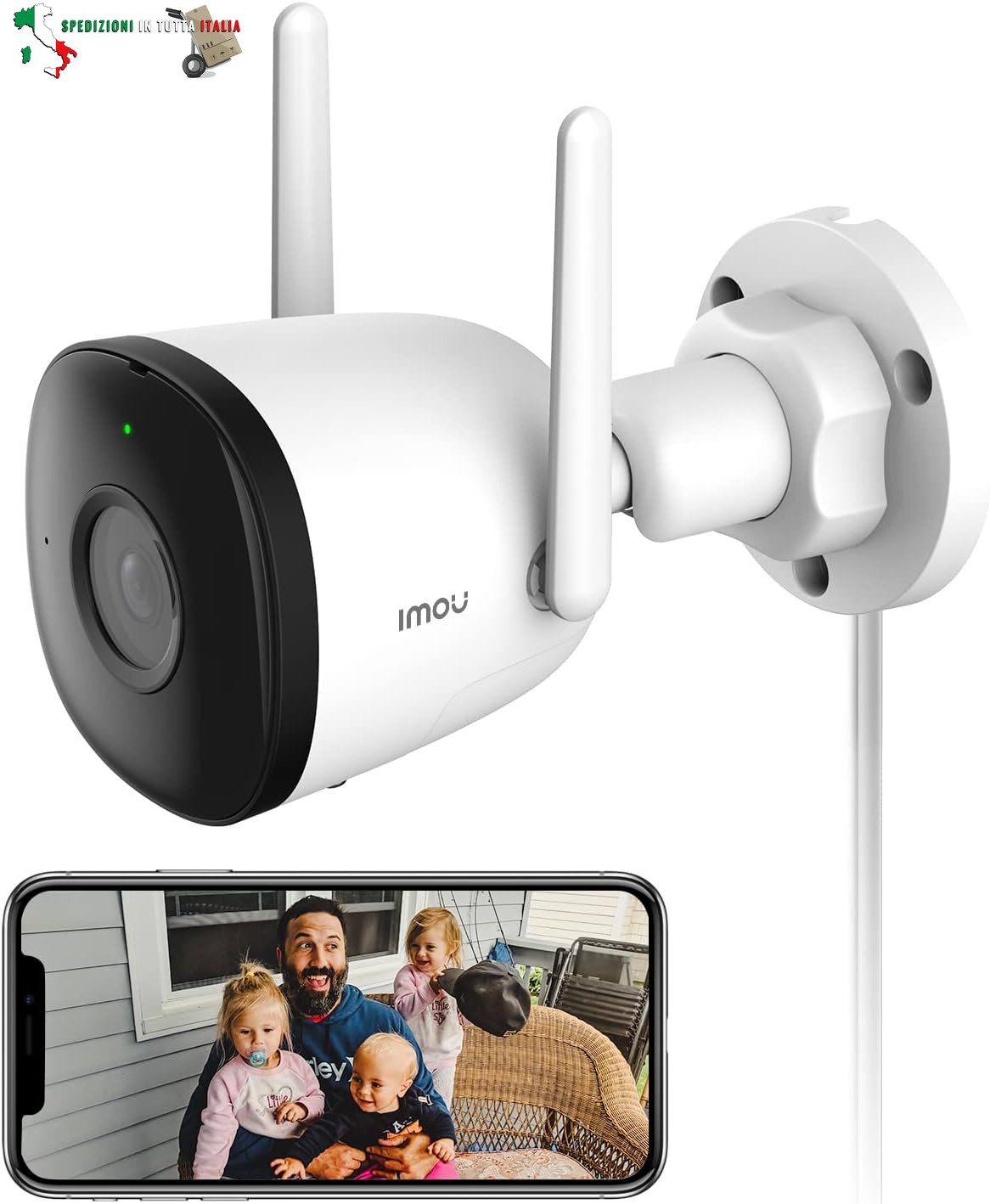 Videocamera Sorveglianza Esterno WiFi 4MP 2K Impermeabile Offerta