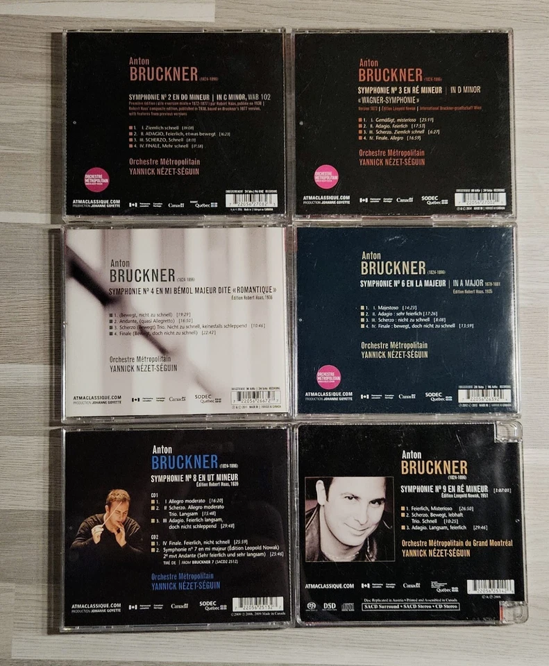 7xCD - Янник NEZET-SEGUIN - BRUCKNER: Symphonies Nos. 2, 3, 4, 6, 8, 9 (SACD) - Изображение 2 из 3