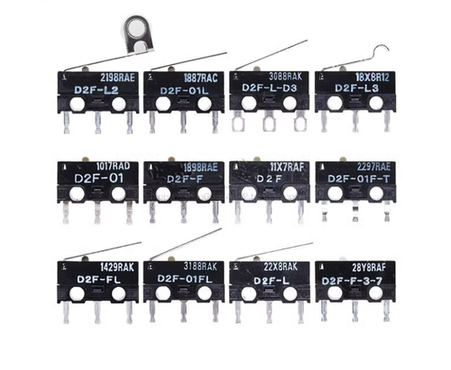 10 Pezzi Microswitch Omron D2F-01F Per Mouse, Ideali Per Gaming