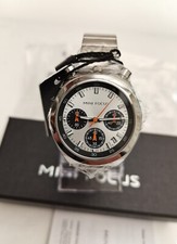 BNIB MINI FOCUS MF0491L QUARTZ TSUNO-BULLHEAD SPLIT CHRONOGRAPH WATCH 38mm/30m