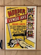 Original Vintage 1941 "MURDER ON LENOX AVENUE" Linen Backed Movie Poster