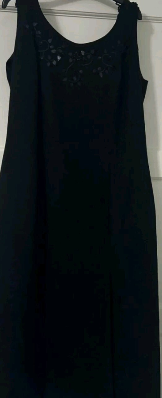 Ladies St Michael Black Dress Size 18 eBay