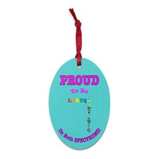 "LGBTQAutistic" Wooden ornaments Autism ASD LGBTQ Pride Spectrum