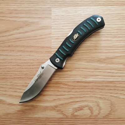 Outdoor Edge Flip N Zip Folding Knife 8Cr13MoV Steel Blade Black/Green Rubber