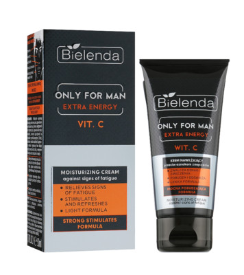 Bielenda Only For Men Extra Energy Moisturizing Cream Against Fatigue 1.7 fl.oz.