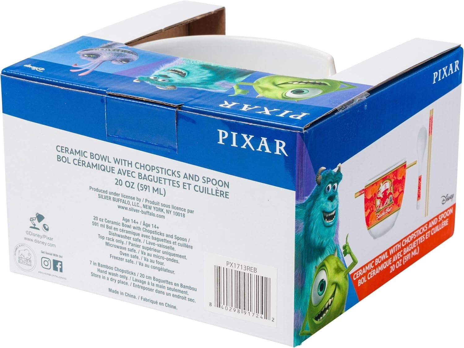 Silver Buffalo Disney Pixar Monsters Inc Harryhausen's Octopus Chef Sushi Bar 20