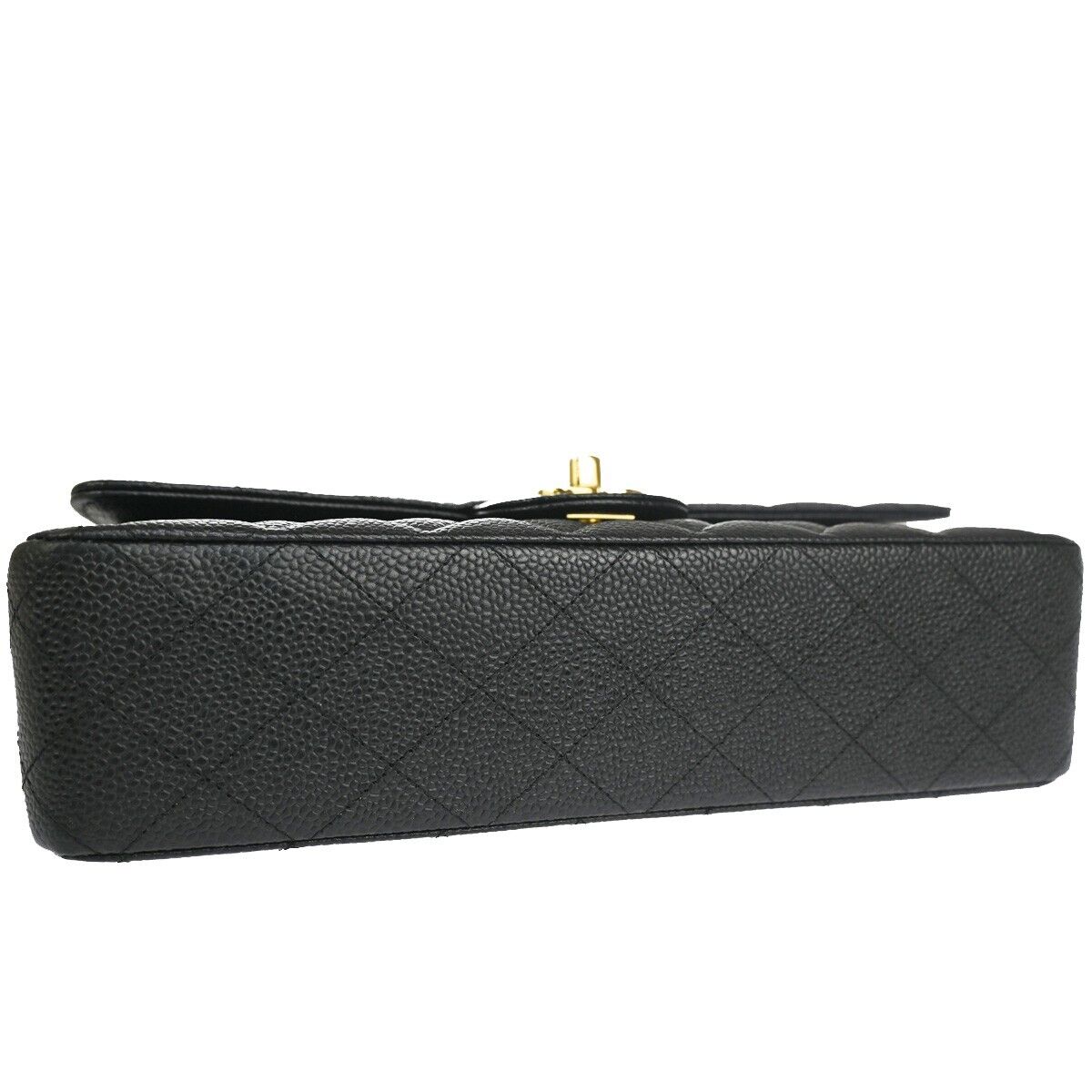 CHANEL CC Matelasse 25 Double Flap Chain Shoulder Bag Caviar CHANEL CC Matelasse 25 Double Flap Chain Shoulder Bag Caviar