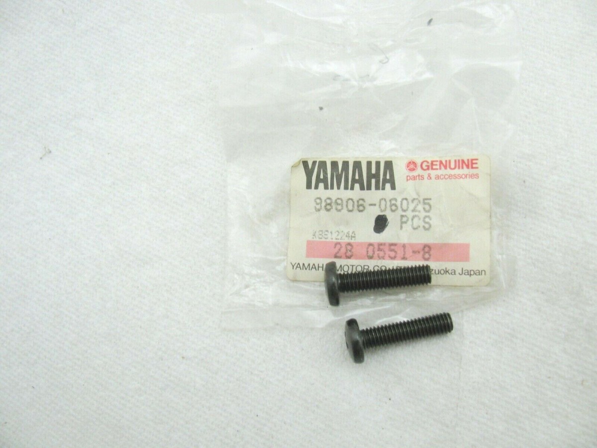 Yamaha OEM Bind Binding Screws 98906-06025-00 Set of 2 | eBay