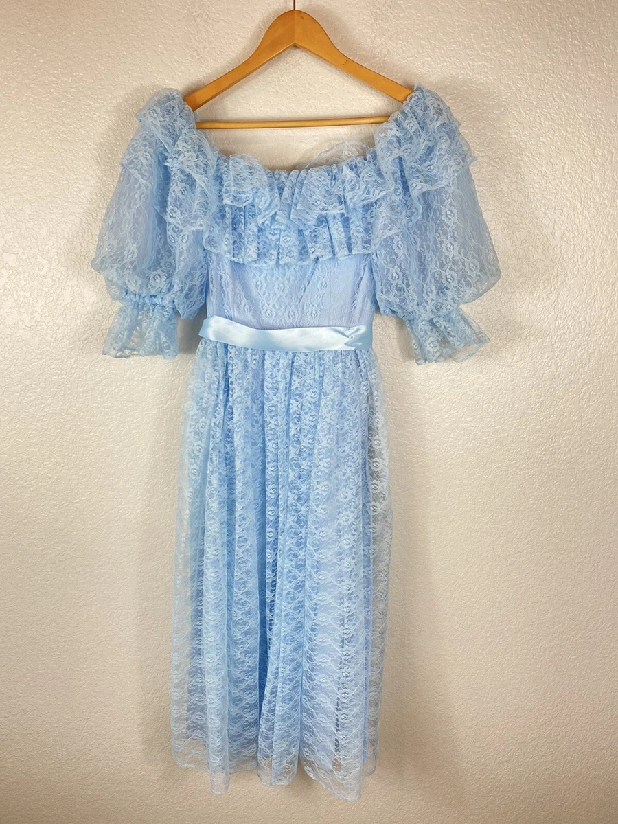 Lace off the cheap shoulder vintage flare dress