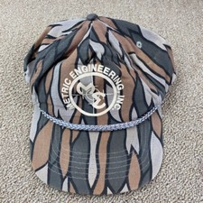 Metric Engineering Inc Hat Snapback Cap Camo Hunting VTG