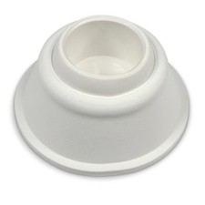 Fuß für Hochbeckenleiter mit Kugel 43mm weiß (1 Stk.) Leiter Ersatzteil Zubehör