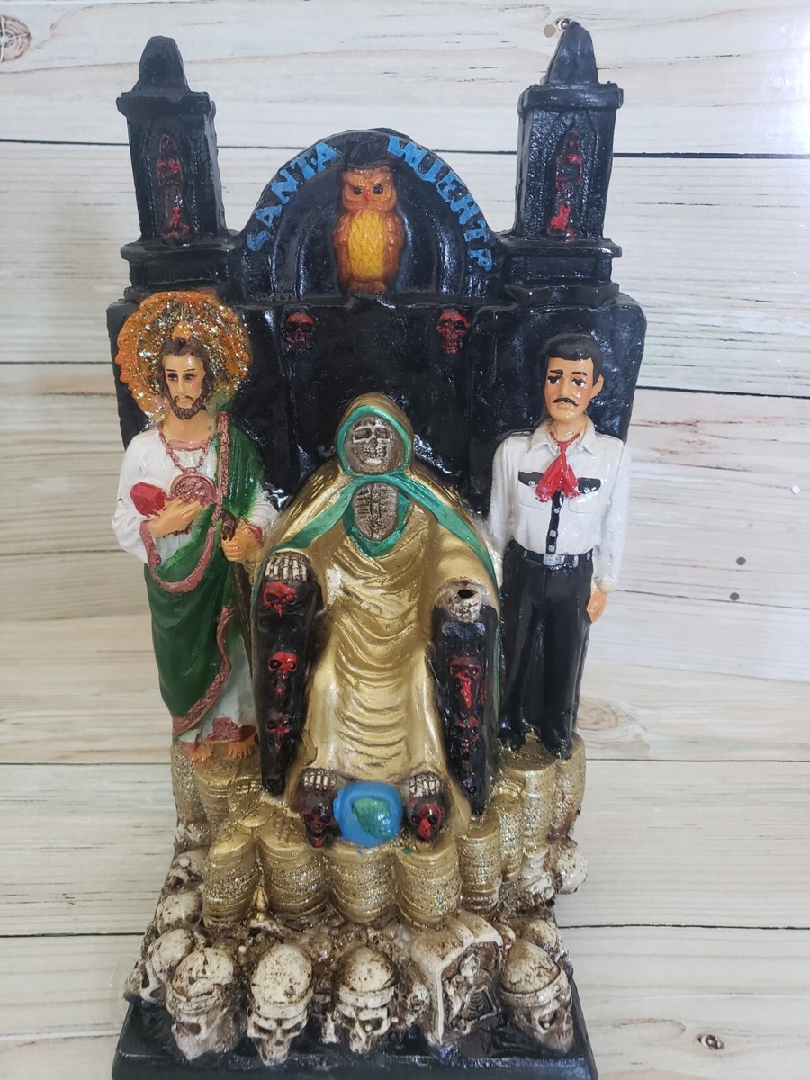 Santa Muerte / Jesus Malverde / San Judas Gold 14.5