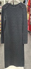 Chanel Grey Cashmere Blend Fitted Dress