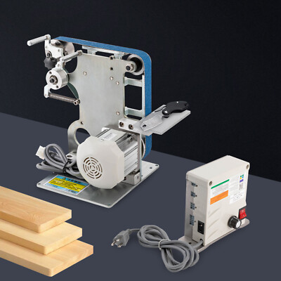 550W Belt Sander 1x30'' Belt Horizontal Polishing Grinder W/ Motor 110V 6000rpm