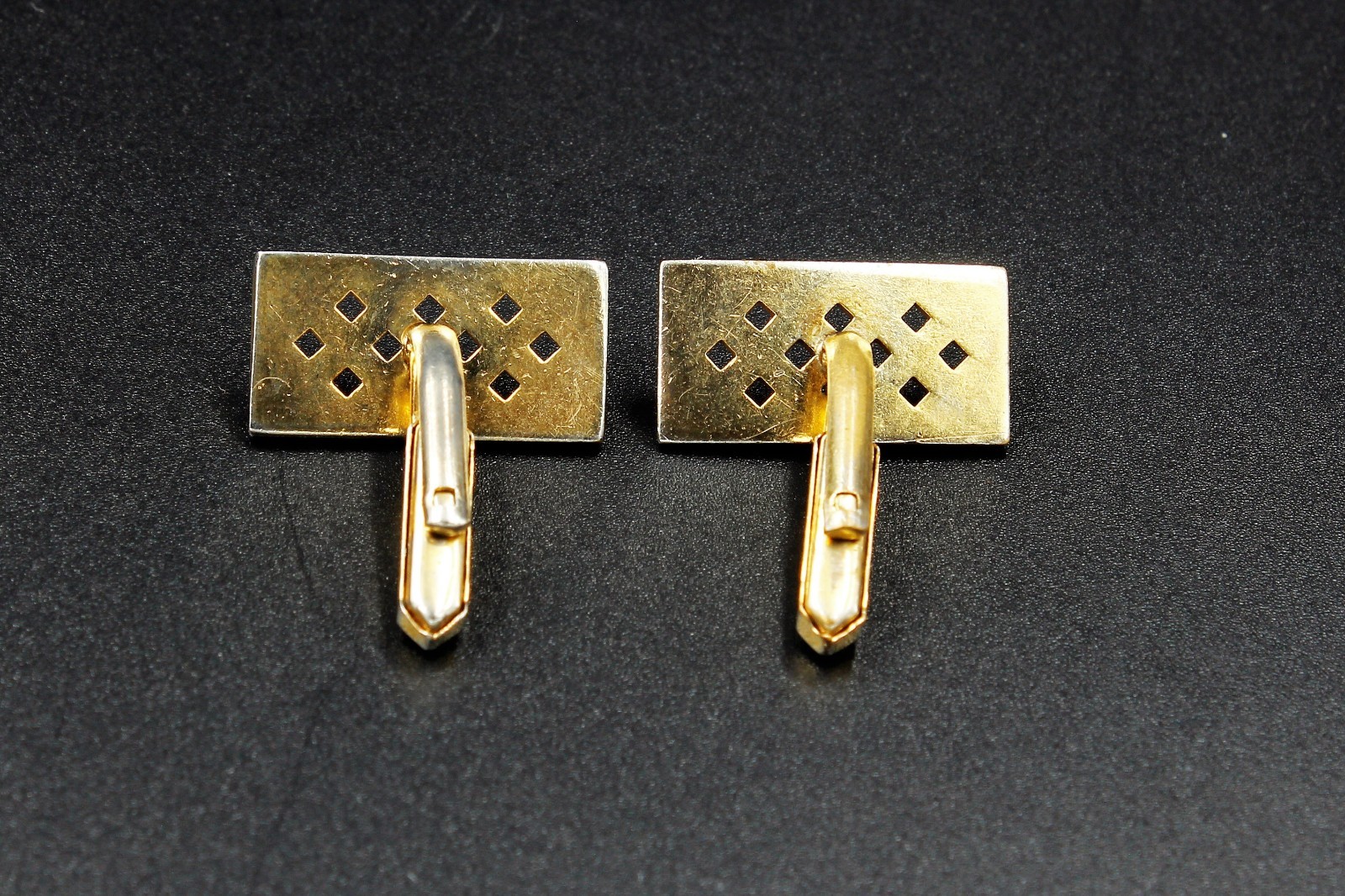 Executive Vintage swivel back rectangular gilt cu… - image 2