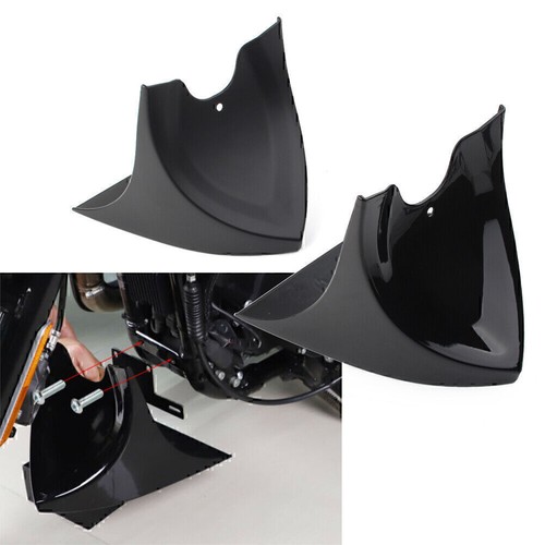Motorfiets Zwart Front Bodem Spoiler Spatbord Air Dam Chin Kuip