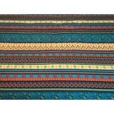 NEW  COZY SOUTHWEST BLUE TEAL AQUA ORANGE GREEN PURPLE TUSCON WESTERN QUILT SET