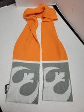 Star Wars Scarf OSFM White Orange Gray Lightweight Size 60  