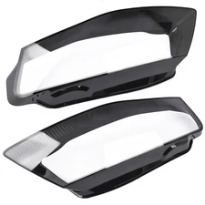 Headlamp Cover Headlight Lens Cover For Audi A4 B8 2009 - 2012 Front Left+Right