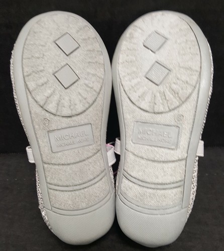 Michael Kors "Lil Kory" Sequin Ballet Flats Bow w/Ornament Girl's Tod Size 9 New - Picture 6 of 9