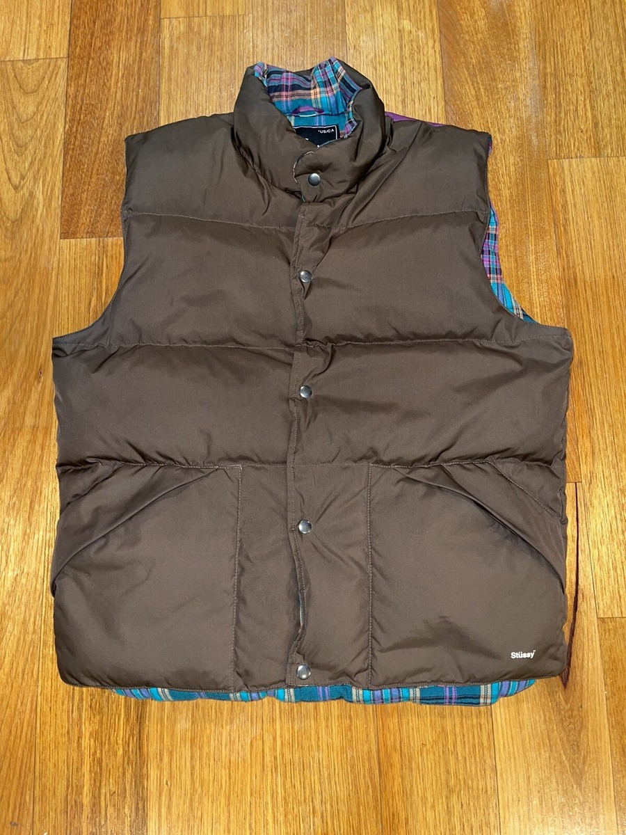SEDAN ALL-PURPOSE DOWN VEST 緑 M stussy Stussy Mens Puffer Vest Size Large . Brown, Purple | eBay