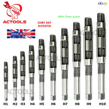 New Adjustable Hand Reamer 10 Pcs Set H1 to H10 Capacity 3/8" to 15/16'' UK
