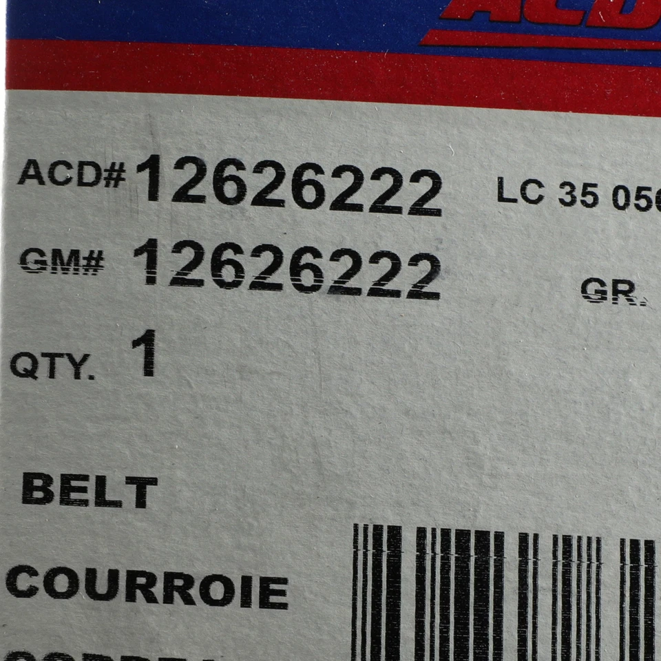 OEM NUEVO GM 2006-2014 Cadillac Chevrolet GMC bomba de agua correa serpentina 12626222 Foto 3 de 3