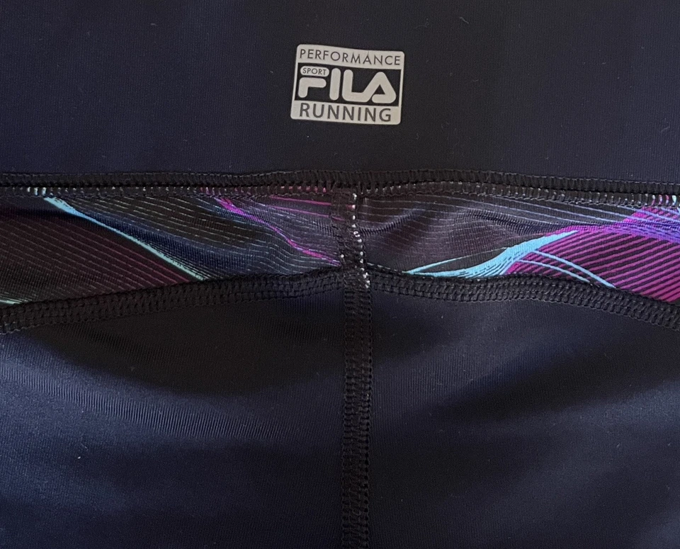 Pantalones deportivos FILA para mujer Entrenamiento Correr Leggings Adelgazantes Ventilados Medianos Foto 4 de 4