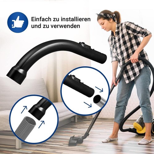 Swiixxer ExtréMité De Tuyau D'Aspirateur Universel Partie PliéE PoignéE PliéE Tube Ensemble 32Mm Fournitures MéNagèRes De Haute Qualité