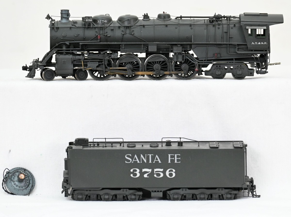Key Brass Santa Fe 3756 HO Scale Brass Northern Steam Locomotive